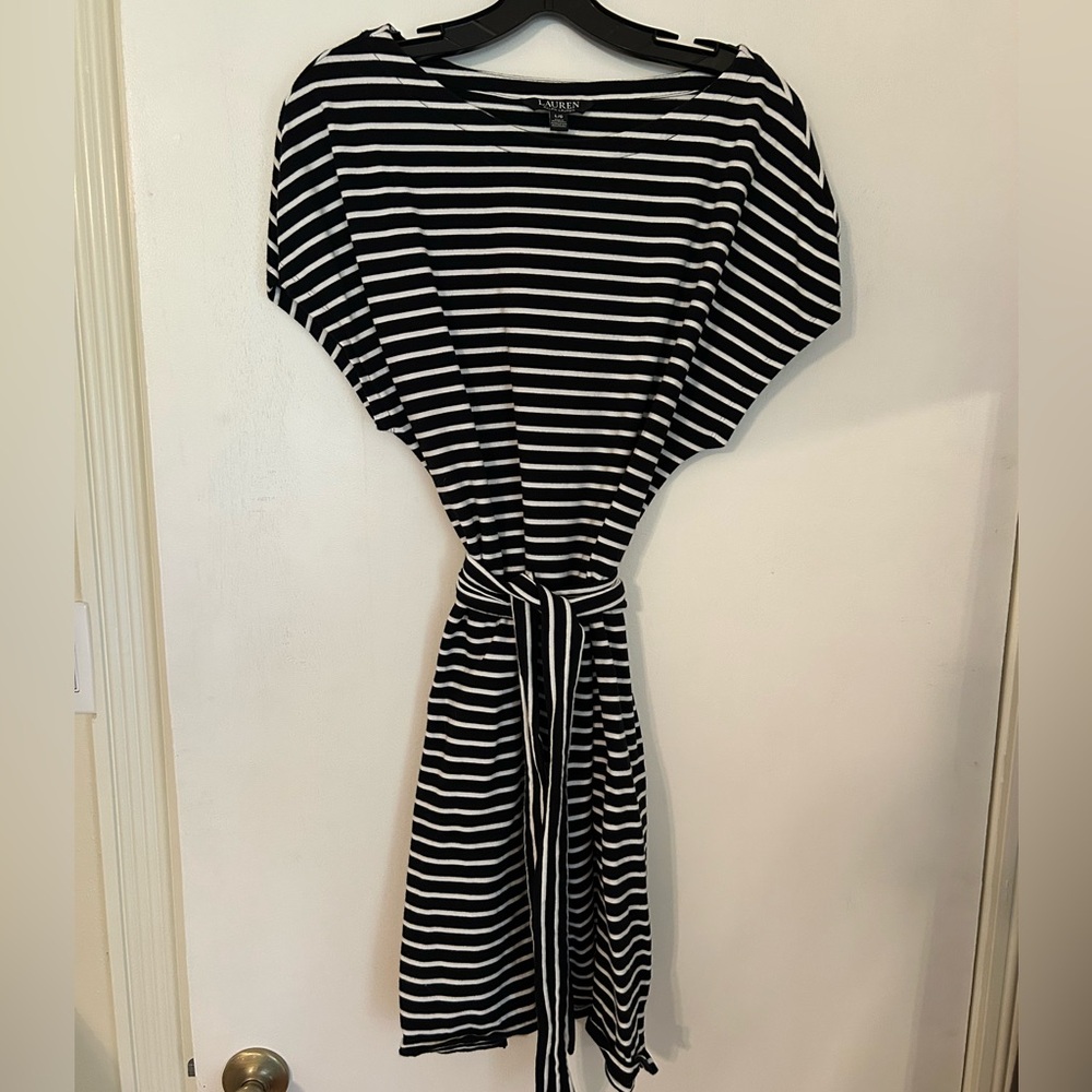 Ralph Lauren Striped Black and White Dress